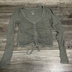 American Eagle green long sleeve
